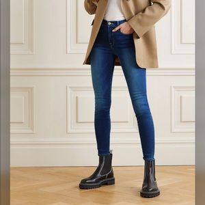 Frame Le High Skinny Jeans in Dark Denim